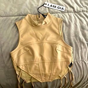IAMGIA leather top